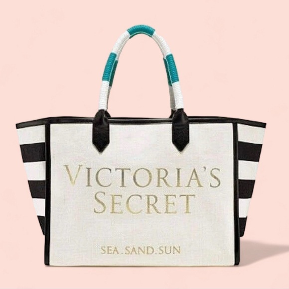 Sac Tote VICTORIA'S SECRET Édition Limitée 2017 - Ivoire Et Or, Taille Large, Neuf Avec Étiquettes